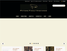 Tablet Screenshot of pittorefamilyvineyards.com